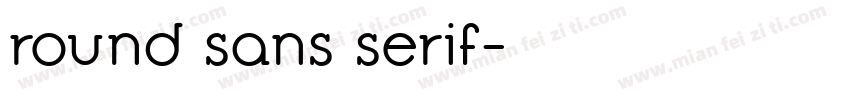 round sans serif字体转换